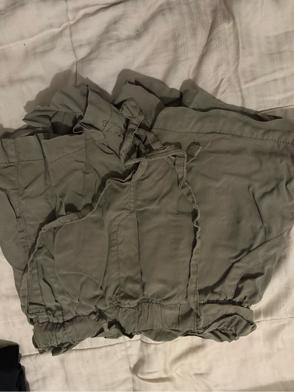 Woman’s Olive Green Drawstring Shorts